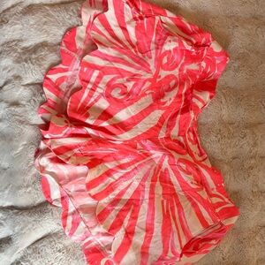 Lilly Pulitzer Coral and White Skirt